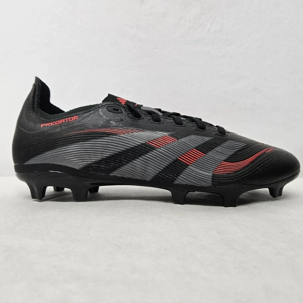 Adidas Predator‎ League FG/MG Soccer Cleats ID1328 Black Grey Red Men's Sz 7